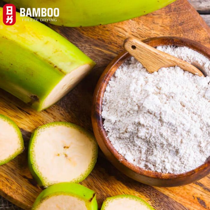 bột chuối xanh sấy thăng hoa