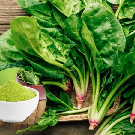 bột cải bó xôi sấy thăng hoa