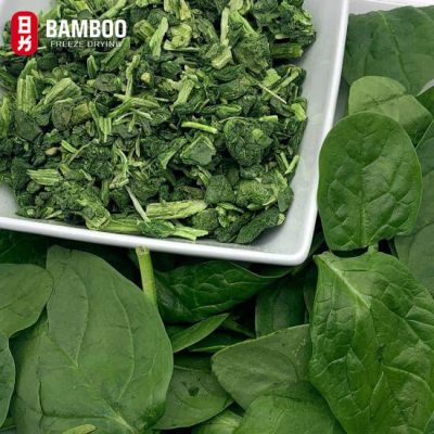 Cải bó xôi (rau chân vịt) sấy thăng hoa