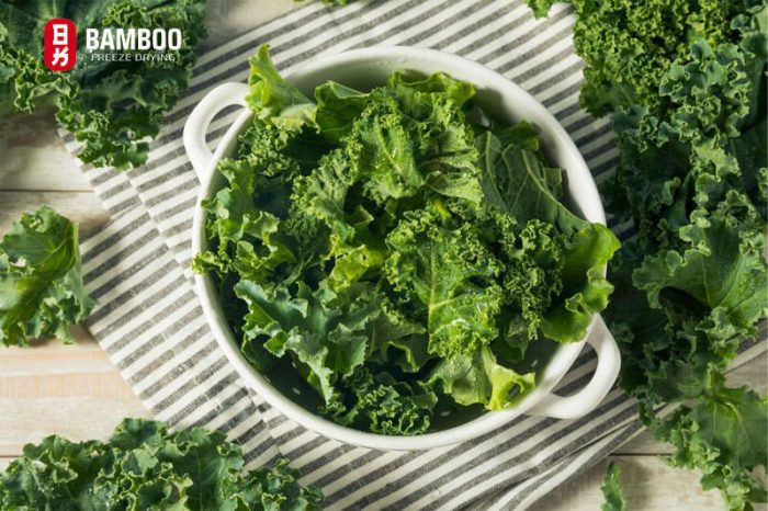 cải kale sấy thăng hoa