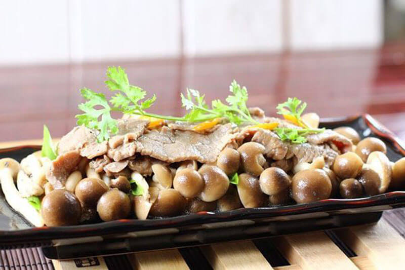 Món ăn tiêu biểu kết hợp nấm sấy thăng hoa