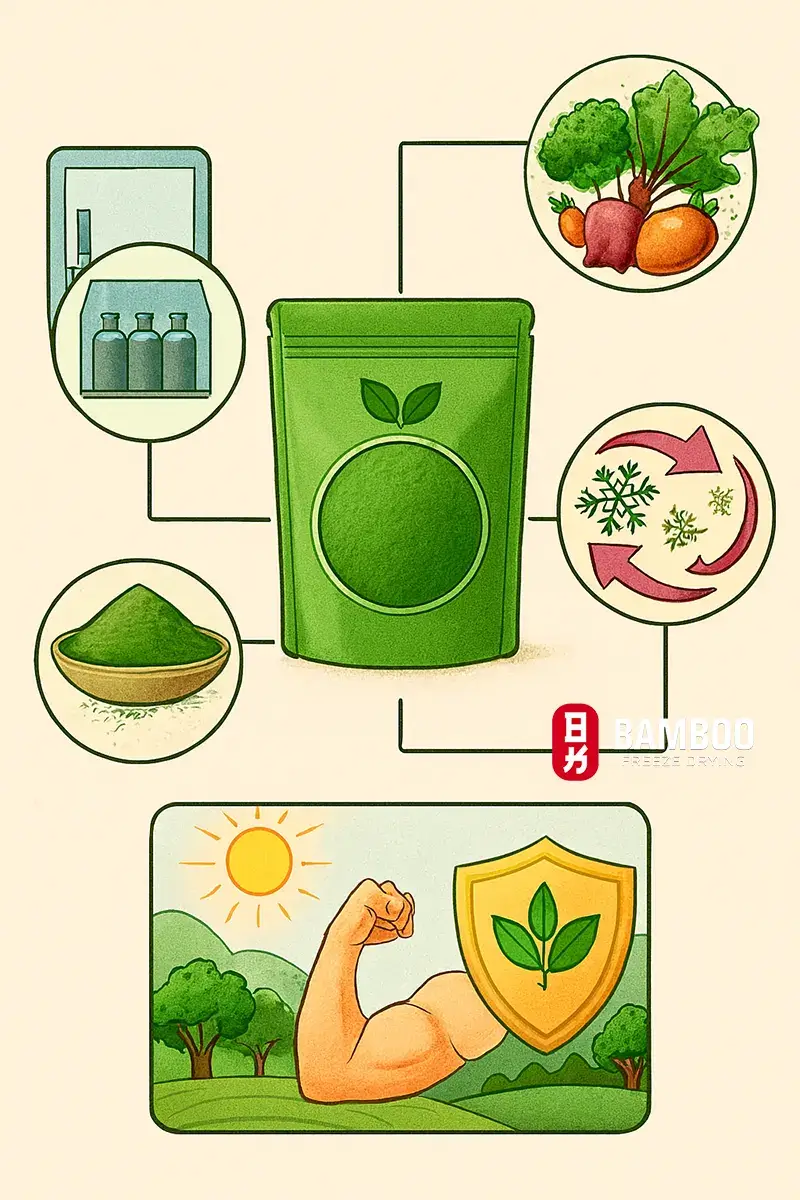 Lý do lựa chọn bột rau củ sấy thăng hoa