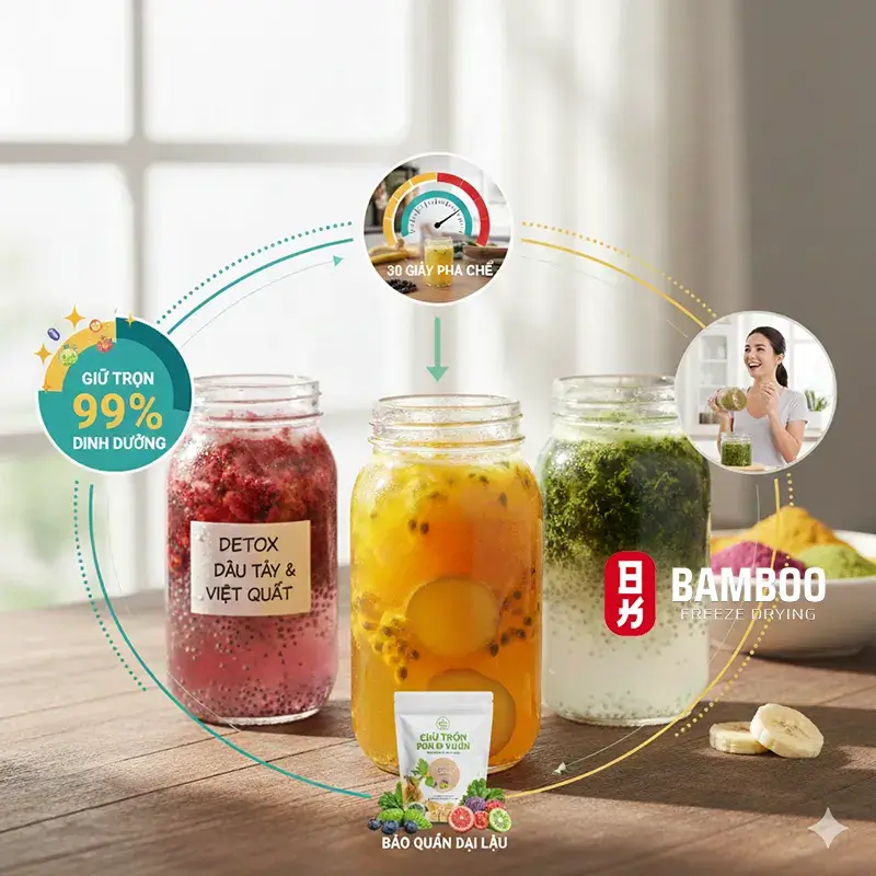 Tại Sao Bột Sấy Thăng Hoa Là Xu Hướng Detox 4.0