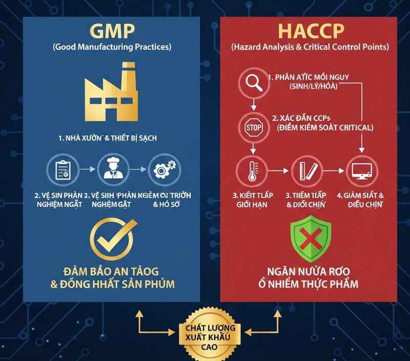 Quản lý chất lượng tại nhà máy (Giai đoạn GMP & HACCP)
